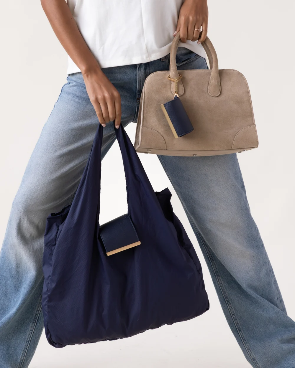 Llavero convertible en bolso de mano