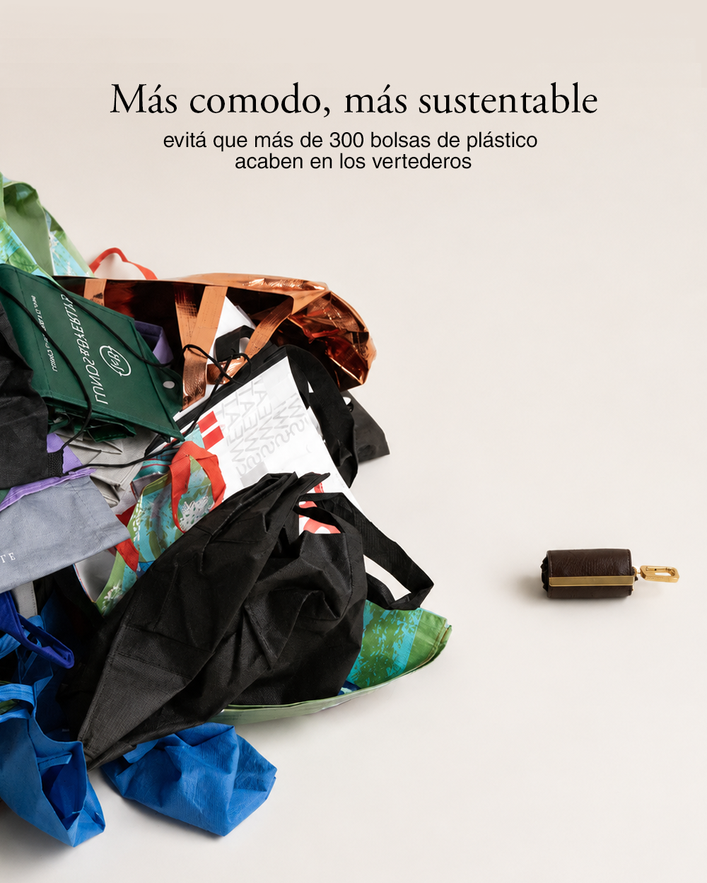 Llavero convertible en bolso de mano