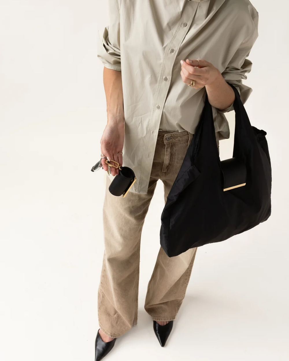 Llavero convertible en bolso de mano