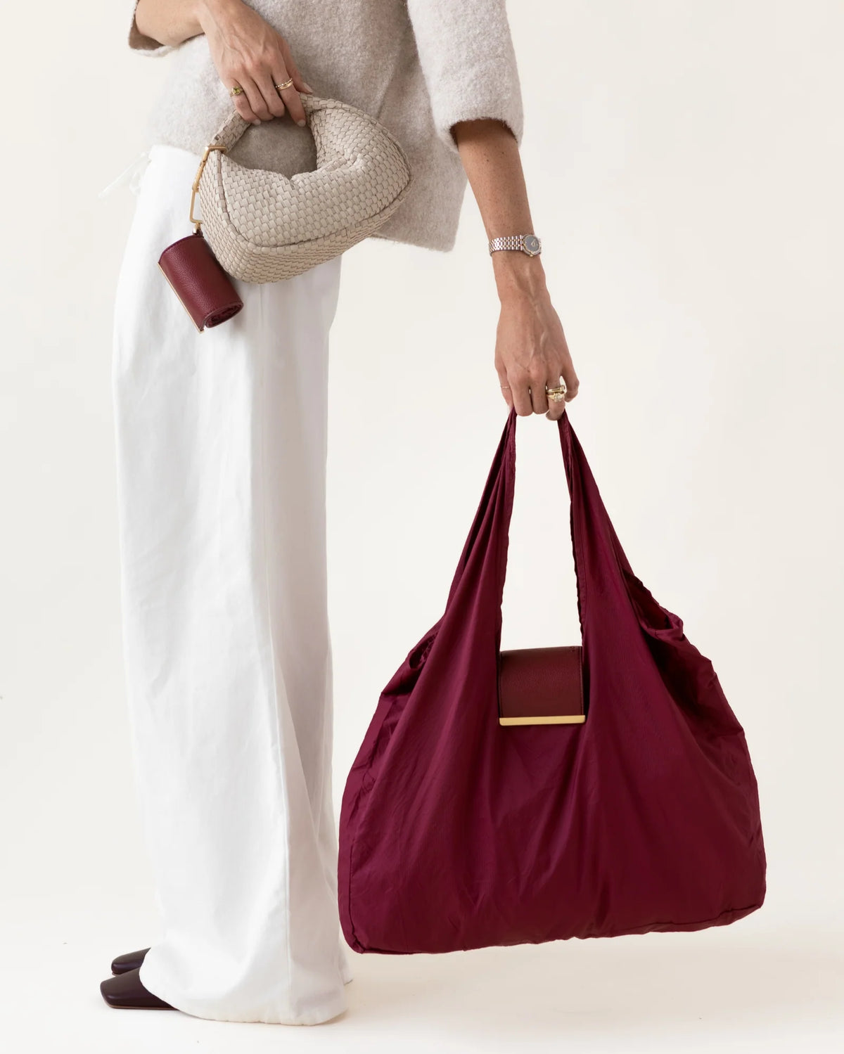 Llavero convertible en bolso de mano