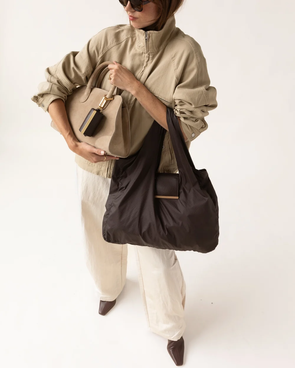 Llavero convertible en bolso de mano