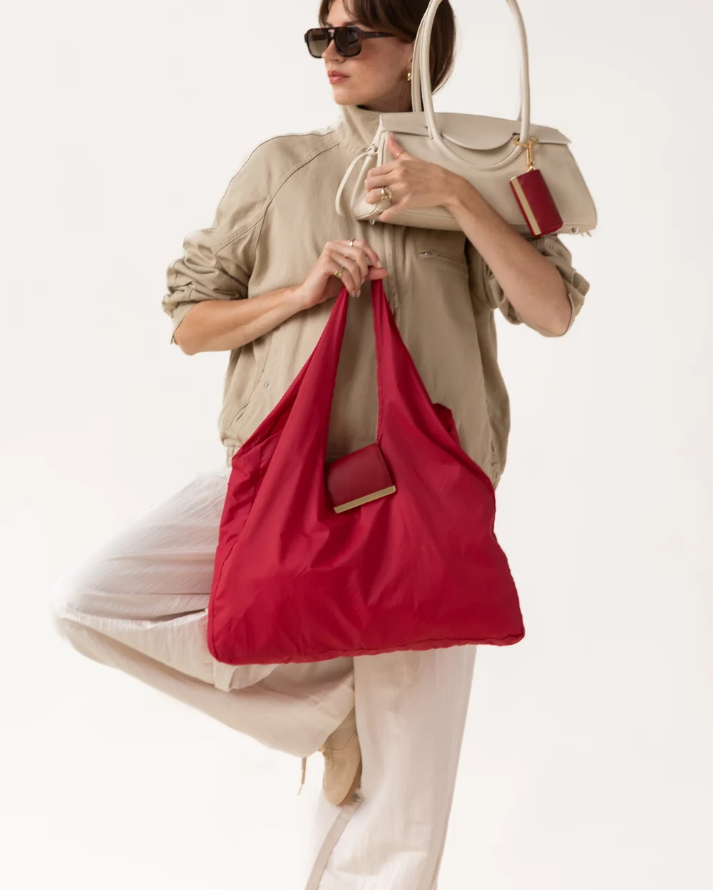 Llavero convertible en bolso de mano
