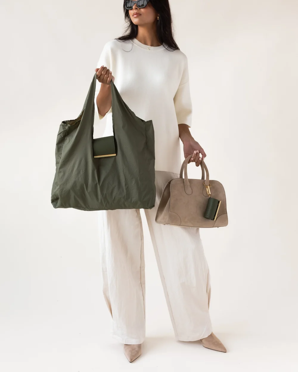 Llavero convertible en bolso de mano