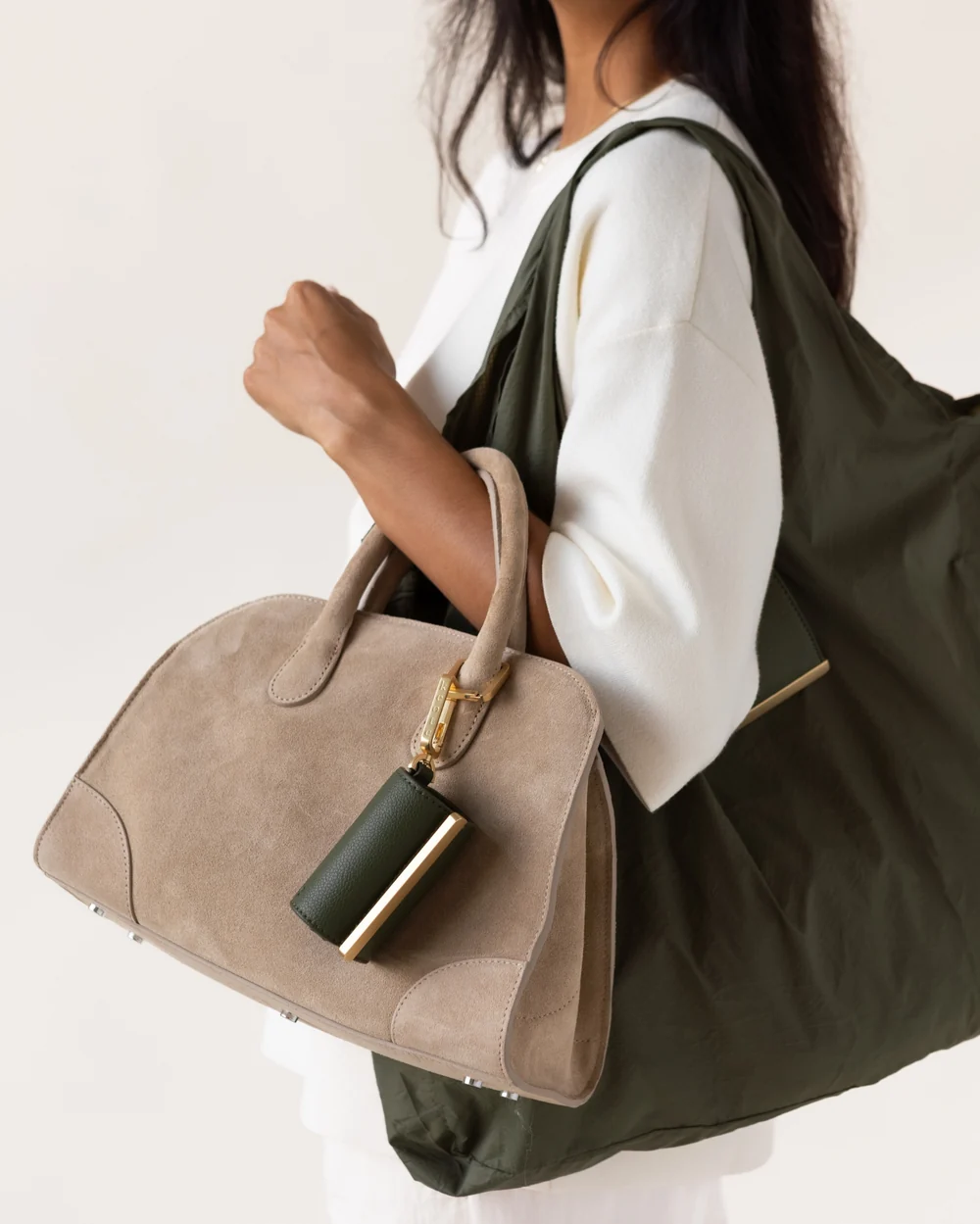 Llavero convertible en bolso de mano